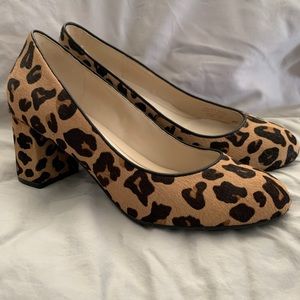 Cole Haan Leopard Block Heels 8.5
